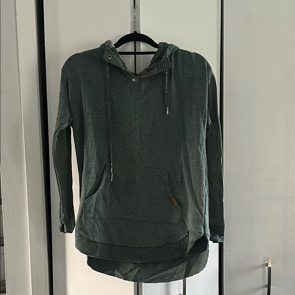 Maurices Green Oversized Long Sleeve Hoodie